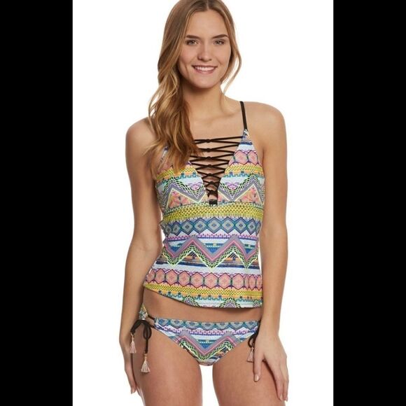 Hobie multi color tankini bikini. NWT - Picture 4 of 8